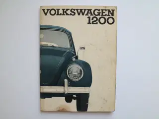 Instruktionsbog - VW 1200 - sedan & Cabriolet 1963