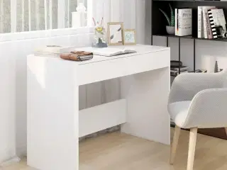 Skrivebord 101x50x76,5 cm spånplade hvid
