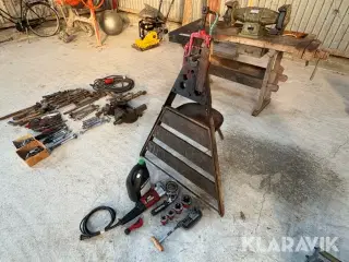 Gevindskæresæt Rigid Med Rørbænk