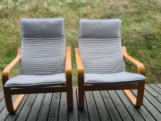 2 stk. Poaeng lænestole til salg