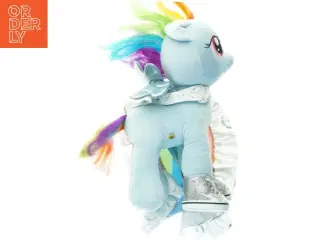 Build Bear Regnbuefarvet My Little Pony med kjole og sko (str. 40 x 20 cm)