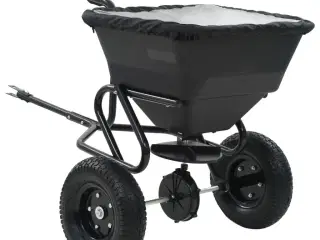 Saltspreder strøtrækvogn PVC og stål 125 x 74 x 79 cm 45 l