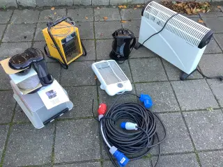 Camping tilbehør samlet pris