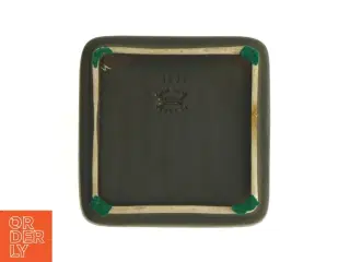 Retro blå keramik askebæger - Søholm (str. 12 x 12 x 3 cm)