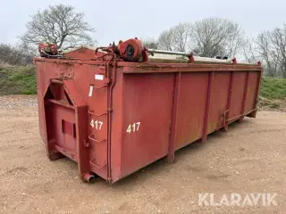 Kroghejscontainer med låg