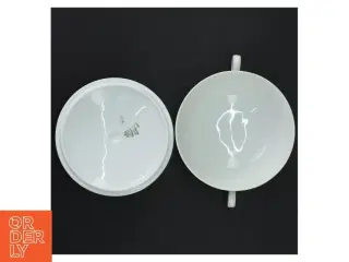 B&G Porcelæns suppeterrin med låg (str. Ø. 12,5 cm)