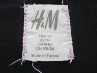 Smart sort bluse i str. 170 fra H&M