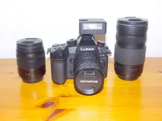 Panasonic LUMIX GH6 inkl. 3 objektiver og diverse 