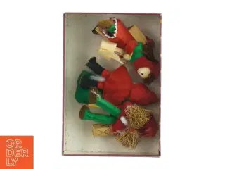 Julepynt figurer i træ og filt (str. 6,5 x 4)