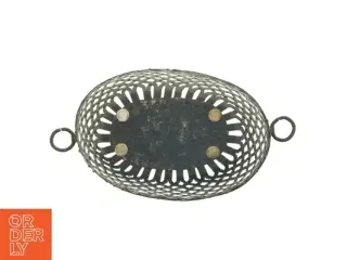 Smedejern Metal kurv med håndtag (str. 36 x 24 x 12 cm)