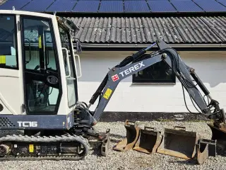 Terex TC16 / meget tilbehør / ny undervogn