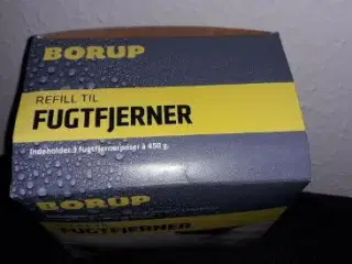 Kasse med 3 stk. Borup fugtfjerner poser