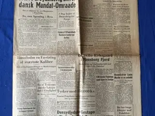 Avis - Jyske Tidende - 17. Maj 1945 - Det danske mindretal vil kræve at Sydslesvig bliver dansk !