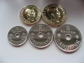 Komplet sæt 2025 mønter NYE/UNC fra rulle