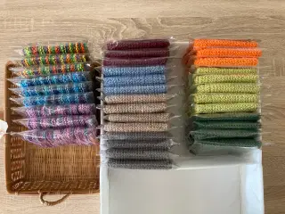 Strikkede karklude, 100% bomuld
