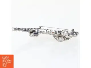 Vintage broche med strass (str. 5x8 cm)