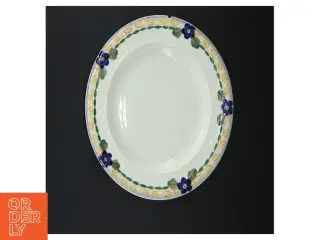 Dekorativ tallerken med blomsterdesign (str. Ø 23 cm)