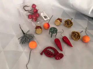 Blandet juledekorations pynt