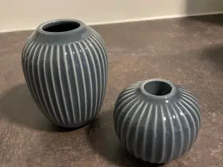 Kahler vase og lysestage