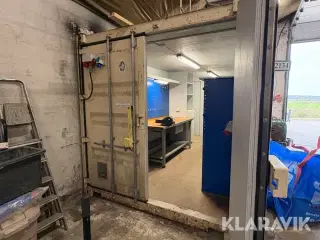 Container 20fods isoleret 40mm kingspan