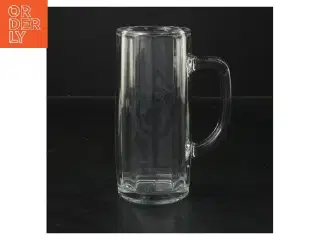 Højt krus med hank, oplagt som vase eller til øl (str. 15x6,5 cm)