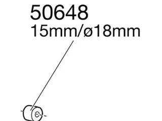 Thule plastskive 15mm ø18 sort