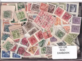 Danmark 100 g. Frimærke ROD. - Hjemkommet  15 - 11 - 2025