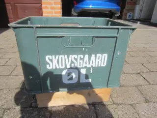 ølkasse fra Skovsgård bryggeri i plastik