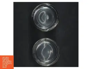 Glasskåle med slebet dekoration (str. H. 7 cm, ø 7 cm)