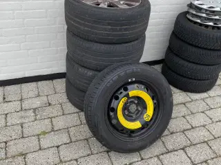 Originale Seat 16" alufælge med sommerdæk 