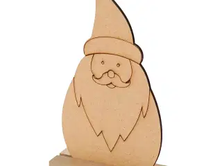 Julefigur, Julemand, H: 15 cm, D: 3 cm, B: 9 cm, tykkelse 3 mm, 1 stk.