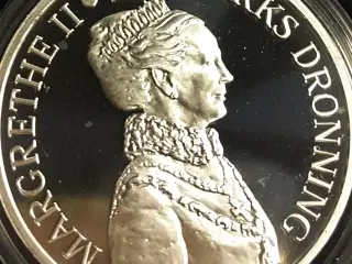 SMUK SØLV 500 KRONE 2012 MARGRETHE 40 ÅR JUBILÆUM