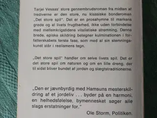 Tarjei Vesaas: Det store spil