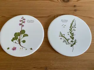 Flora Danica platte, vintage - samlet pris 30 kr.