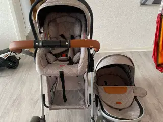 Barnevogn med autostol 
