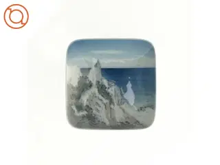 Lille tallerken, 3424, Møens klint fra Royal Copenhagen (str. 10 x 10 cm)