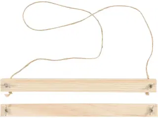 Elegant plakatlister i lyst træ - 1 sæt