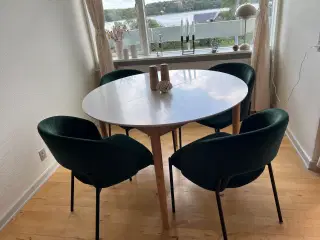 Spisebordsstole i grøn