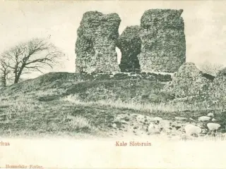 Rønde. Kalø Slotsruin, 1910