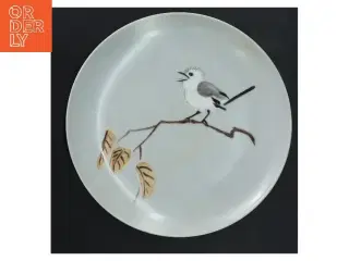 Porcelænstallerken (nummereret samlerobjekt) med fuglemotiv fra B&G (str. Ø 21 cm)