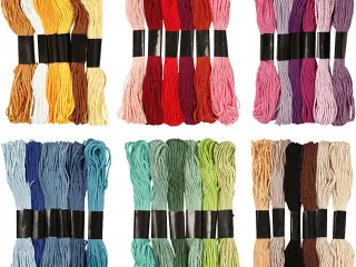 Seks-trådet broderigarn 1 mm - 252 bdt. pr. pakke