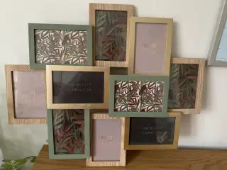 10 samlede billedrammer i én ramme