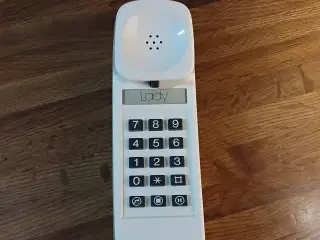 Hvid Lady telefon fra Kirk /TDC til bord eller væg