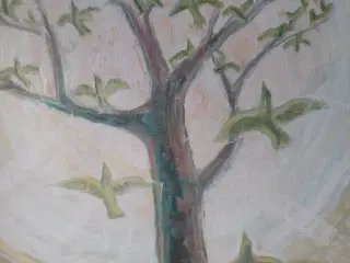 Oliemaleri af Jonna Sejg - Det syngende træ