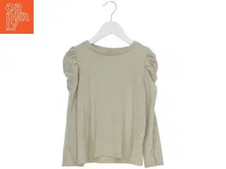 Langærmet beige bluse fra Lindex (str. 128)