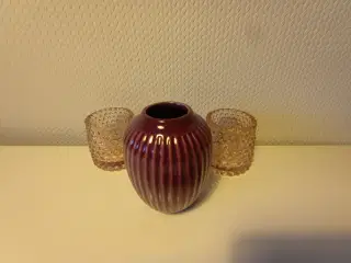 Kâhler vase & lysestager.