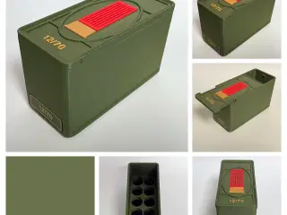 Ammo-opbevaringsboks – 12/70 (10 patroner)