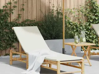 Liggestol med hynder 55x199x30 cm bambus