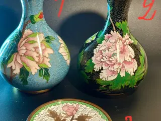 Vintage CLOISONNE genstande sælges. Læs beskrivels