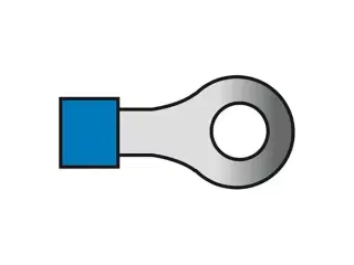 Kabelsko blå ring 5,3mm 1,5-2,5mm2 10 st